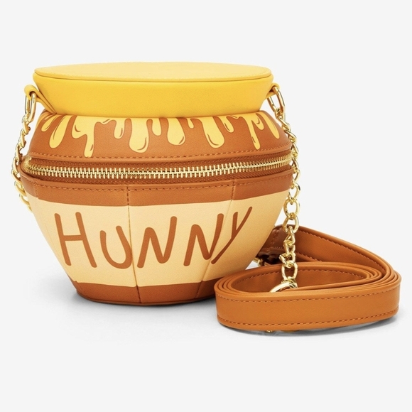 Loungefly Disney Winnie the Pooh Hunny Pot Figural Crossbody Bag - Picture 1 of 3